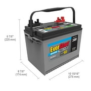 EverStart Platinum BOXED AGM Marine and RV Deep Cycle Battery Group Size 24M, 12 Volt 875 MCA