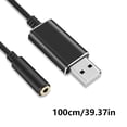 thumbnail image 5 of YIGSECU USB to 3.5mm Sound Adapter External Stereos Sound Card for /PC/Laptop, Microphones-Supported USB to Headphone Adapter, 5 of 7