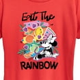 thumbnail image 2 of Disney - Eat the Rainbow Minnie - Women's Short Sleeve Graphic T-Shirt, 2 of 5