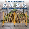 thumbnail image 6 of Metal Expandable Mobile Barricade, Industrial Folding Security Gate Driveway Gate for Outdoor, 16 ft*3.4 ft, 6 of 8