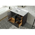 thumbnail image 4 of Ari Kitchen & Bath Huntington 42" Solid Wood Bathroom Vanity in Weathered Gray, 4 of 9