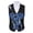 Blue Dragon, variant on Western Suits Vest Men South Aztec Highland Cattle Slim Fit Button Down Waistcoat Work Wedding Formal Vest for Suit or Tuxedo Wear
