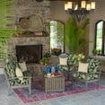 thumbnail image 4 of ARDEN Outdoor Deep Seat Cushion Set (4-Pack), 24 in x 24 in, Weather-Proof, Rain-Proof, Fade Resistant Patio Cushion for Chair, Sofa, and Couch Onyx Cebu, 4 of 9