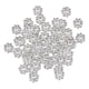 thumbnail image 5 of Juego de 200 cuentas espaciadoras de copo de nieve para decoración de bricolaje, cuentas sueltas para dijes, cuentas sueltas para Plata, 5 of 9