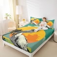 thumbnail image 4 of Feelyou Pelicans Animal Kid Full Size Sheets, Summer Beach Ocean Bed Sheets, 4pcs, 4 of 7