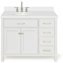 Ariel H043slwqovo Bristol 43" Free Standing Single Basin Vanity Set - White
