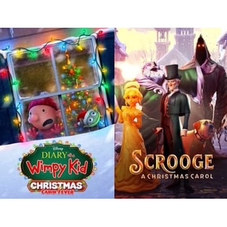 Diary Of A Wimpy Kid Christmas: Cabin Fever (2023) + Scrooge: A Christmas Carol (2022): 2 Movie DVD