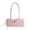 Pink, variant on Women Underarm Bag Korean Style Pu Shoulder Purse Sweet Bowknot Single Oulder Bag Long Strap for Party And Daily(pinkish)