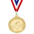 thumbnail image 1 of Medalla Pong 5cm Con Cinta para El Cuello Competiciones Party Race (Oro), 1 of 3