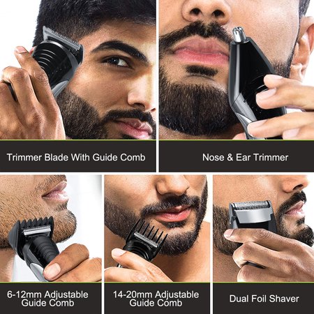 Professional 7 In 1 Rechargeable Electric Men Hair Beard Nose Cut