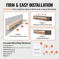 thumbnail image 5 of KFFKFF Fireplace Shelf, Dimensions: 72" x 8" x 5", Supports up to 50 lbs, Crafted from Natural Wood for a Rustic Look, Ideal for Wall Mounting Above the Fireplace, 5 of 9