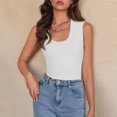 thumbnail image 6 of Women's Tops Tees Blouses Ribbed Sleeveless Slim Lightweight Basic Summer Tees Tank Tops for Women, 6 of 9