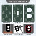 thumbnail image 3 of Yayeee Blank Wall Plate Cover 1-Gang 4.5"x2.7" Home Unused Decorative Outlet, New Year Tree Pattern, 3 of 7