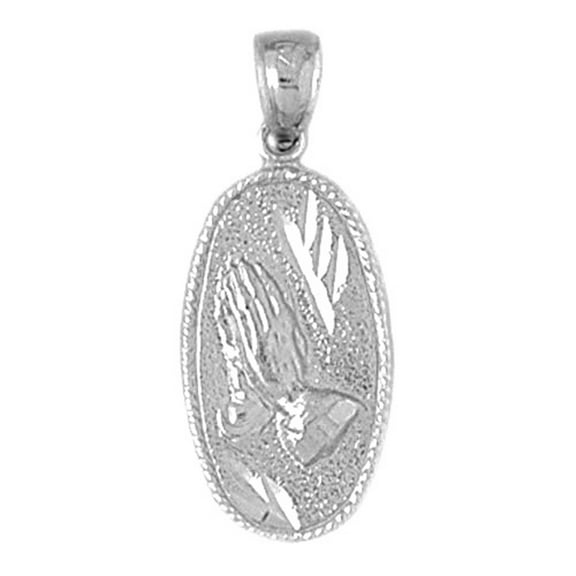 Jewels Obsession Sterling Silver Praying Hands Pendant
