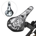 thumbnail image 3 of Sillín de bicicleta a prueba de agua, asiento de bicicleta que absorbe , reemplazo suave de cuero PU, asiento acolchado para ciclismo, cómod Estilo geométrico Soledad Silla de montar, 3 of 7