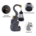 thumbnail image 3 of Lámpara solar para exterior con estatua de elefante ILLUMINEW, impermeable, 3 of 7