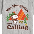 thumbnail image 3 of Peanuts - Mountains Are Calling - Toddler & Youth Short Sleeve Graphic T-Shirt, 3 of 6