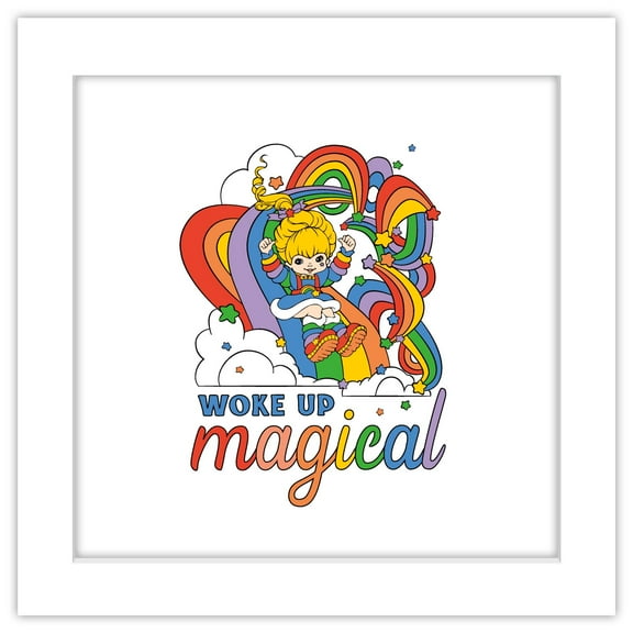 Gallery Pops Rainbow Brite - Woke Up Magical Wall Art, White Framed Version