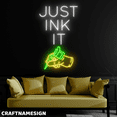 thumbnail image 2 of Craftnamesign Just Ink It Led Sign, Tattoo Studio Wall Art, Ink Tattoo Studio Decor, 2 of 4