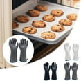 thumbnail image 4 of Oven Liquid Silicone Gloves Heat for Cooking Baking Grilling Food Grade with Fingers Excellent Grip for Handling Hot Items, 4 of 4
