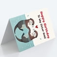 thumbnail image 3 of Happy Birthday Gifts Cards for Husband Wife Boyfriend Girlfriend, Funny Birthday Card for Men Women Him Her, Cute Otter Gifts, 3 of 3
