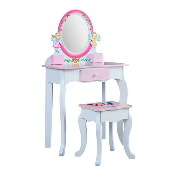 Chair Little Girls Makeup Vanity Table, Childrens Makeup Vanity