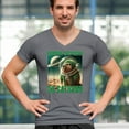 thumbnail image 4 of Bobrini Cactusini Su Saturno Men's V-Neck T-shirt Italian Brainrot Gen Z Meme, 4 of 7