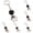 Silver, variant on Movable Skull Metal Keychain Articulated Skeleton Key Ring, Funny Pendant Key Holder for Car Keys Bags Backpacks, Spooky Halloween Gift for Keychain Collection 3PC