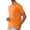 ORANGE, variant on Men's Athletic T-Shirts Workout Running Short Sleeve Gym Shirts Blue Heather M
