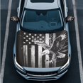thumbnail image 3 of Yuyamidu Black American Flag Car Front Hood Cover Eagle Hood Covers for Cars Sedans Fashion Vehicle Rear View Mirror Protective Cover Auto Side View Mirror Cover, 3 PCS, 3 of 7