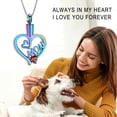 thumbnail image 6 of Personalize Heart in Heart with Birthstone Mom Memory Necklace Cremation Urn Pendant Cremation Jewelry for Ashes Keepsake Memorial Jewelry, 6 of 7