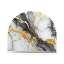 Marble Gold Napkin Holder for Table Clear Napkin Stand Paper Holder Acrylic Organizer Dispenser Napkins for Dinner Kitchen Restaurant Room