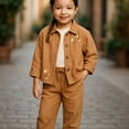thumbnail image 3 of Young Girls' Casual, Comfortable Outfit - 3 Piece Outfit in Cotton, Great for Family Gatherings, 3 of 4