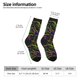 thumbnail image 2 of Balery Neon Mardi Gras Calcetas Largas con Estampado para Hombre y Mujer – Suaves y Transpirables, Talla Única (US 5-11), 2 of 6