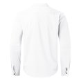 thumbnail image 3 of Caqnni Cotton Linen Shirts for Men Casual Shirts Lightweight Long Sleeve Beach Shirts Hawaiian Shirts for Men (White,L), 3 of 5