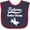 Navy and Red, variant on Inktastic Future Rodeo Champ Bull Rider Boys Baby Bib