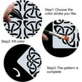 thumbnail image 4 of 1pc Celtic Stencil Triquetra Knot Templates Viking Symbol Wicca Reusable Plastic Drawing Painting Stencils Template, 4 of 9