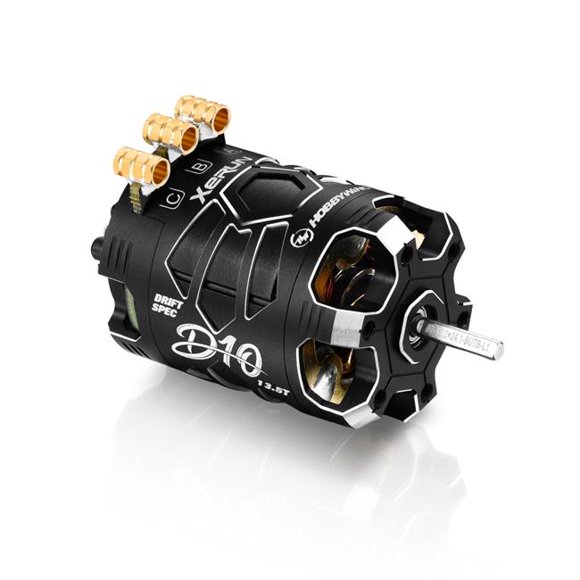 Hobbywing HWI30401137 Xerun D10 Drift Motor - 13.5T 2900KV Stealth Edition