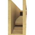 thumbnail image 4 of 6"W x 36"D x 12"H Thin Scroll Rough Cedar Woodgrain TimberThane Corbel, Primed Tan, 4 of 6