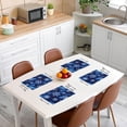 thumbnail image 3 of Merry Christmas Placemats Set of 4 Xmas Snowflake Placemat for Kitchen Dining Table 18"x12" Winter Theme Table Place Mats Happy New Year Indoor Outdoor Decor Table Mats, 3 of 4
