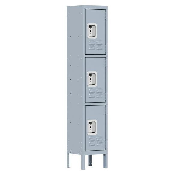 66" Metal Lockers with 3 Doors - Durable Storage for Gym, School, Office, Home & Garage - Easy Assembly Required - Eco-Friendly Design