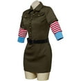 thumbnail image 2 of Ramona Flowers Dress Cargo Dress Outfit with Star Circle Messanger Bag for Women, 2 of 7