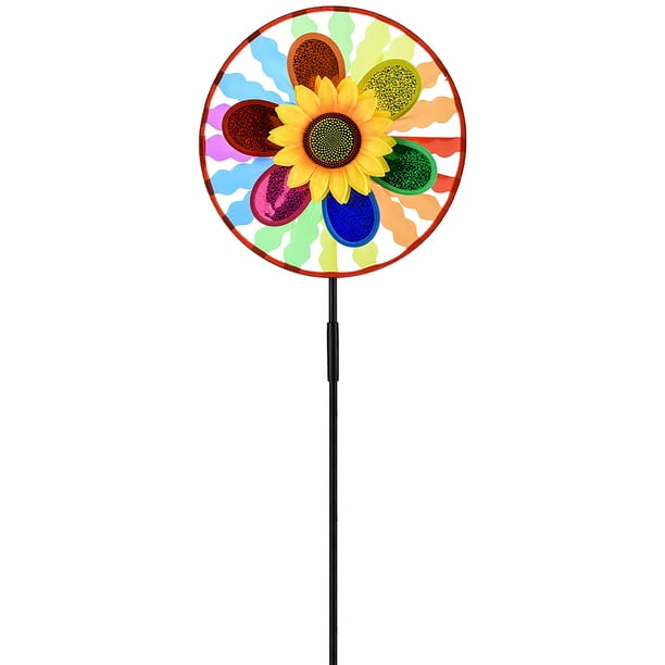 XZNGL Lampes Solaires Solaires Lampes de Jardin Garden Decorations Sunflower Windmill Party Windmill Sunflower Windmill