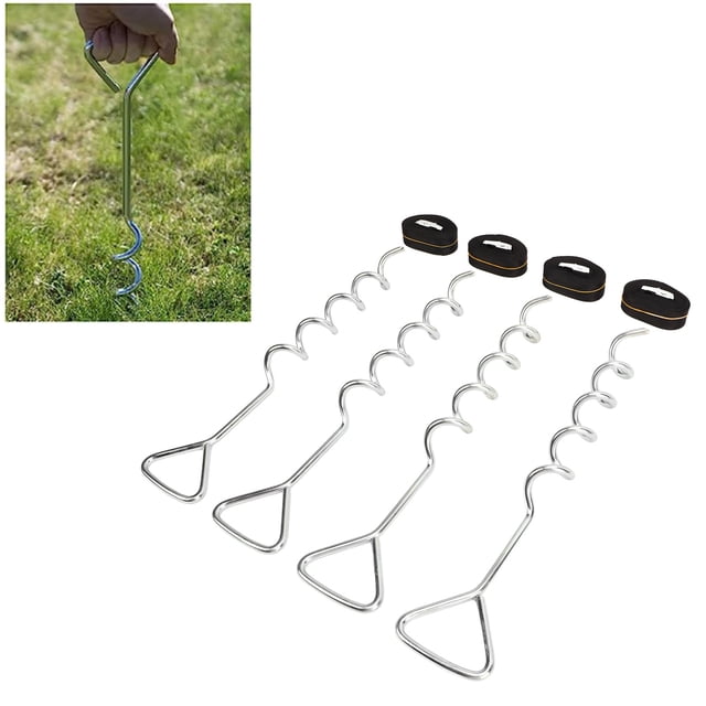 Anclaje de estacas de acero ANGGREK para trampolín con forma de sacacorchos