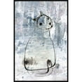 thumbnail image 2 of "Cat Outline" Floater Framed Painting Print on Canvas, 2 of 6