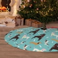 thumbnail image 6 of Lsque Cute Dog Print Christmas Tree Skirt, Tree Skirt with Ties or Velcro, Perfect for Holiday Decorations, Halloween, and New Year-36", 6 of 7
