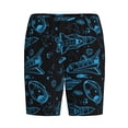 thumbnail image 4 of Wukai Spacecraft Men’s Short Pajama Pants With Pockets Soft Sleep Pj Shorts for Men-Large, 4 of 6