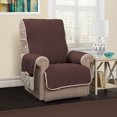 thumbnail image 5 of Innovative Textile Solutions 1-Piece 5 Star Solid Recliner Furniture Cover Slipcover, Chocolate/Ivory, 5 of 6