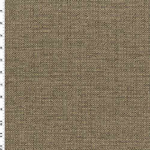 Cork Brown/Beige Sugarshack Texture Woven Decorating Fabric, Fabric By the Yard