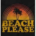 thumbnail image 2 of Beach Please Retro Palm Trees Vibes Hoodie Sweatshirt Women Brisco Brands S, 2 of 6